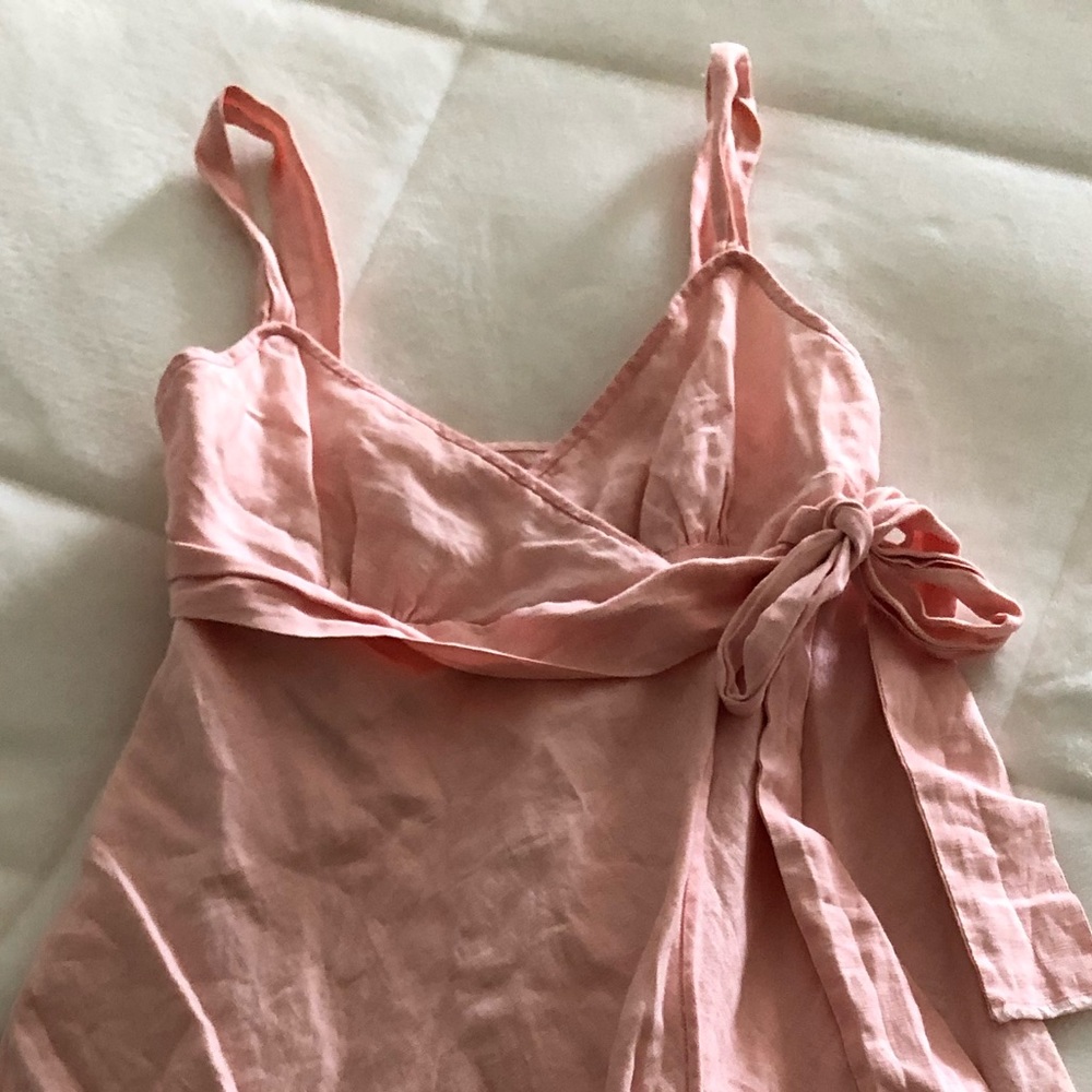 JCrew Linen Wrap Dress